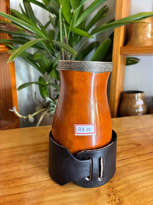 Cuia Bago de Touro com Virola de Alpaca - BA 15