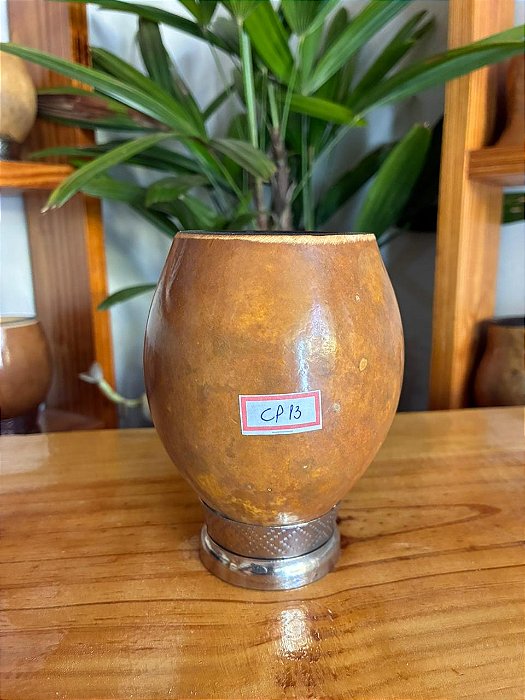 Cuia Coquinho Pé Inox - CP13