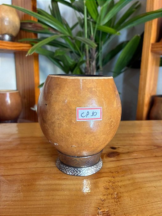 Cuia Coquinho Pé Inox - CP10