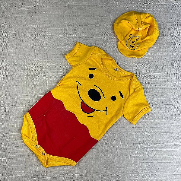BODY TEMÁTICO URSINHO POOH + BOINA