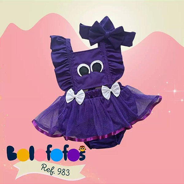 ROMPER BOLO FOFO LUXO + TURBANTE