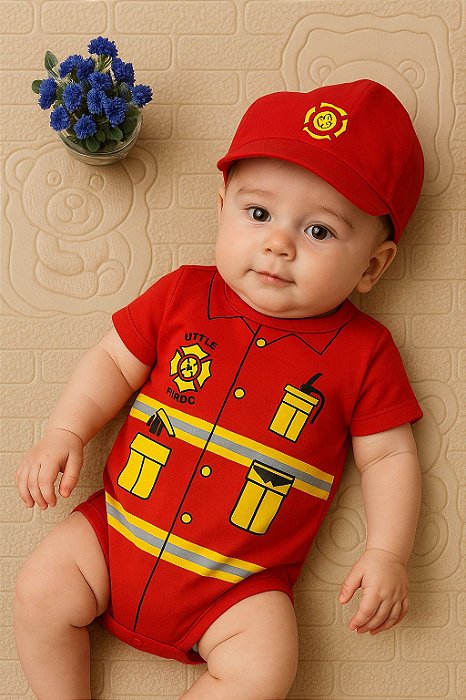 Body Bombeiro + Boina