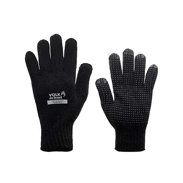 Luva Cotton Black Com Pigmento VOLK CA 36347