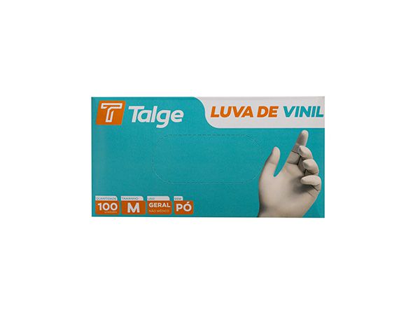 Luva de Vinil sem pó TALGE CA 47795 - TAMANO G