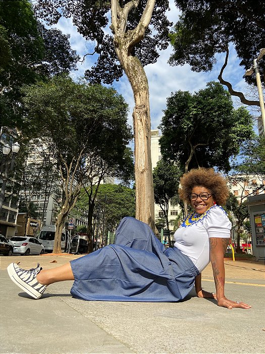 Calça Saruel Lucinda - Jeans