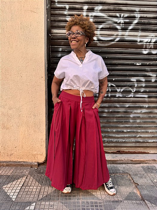 Calça Benedita - Bordô