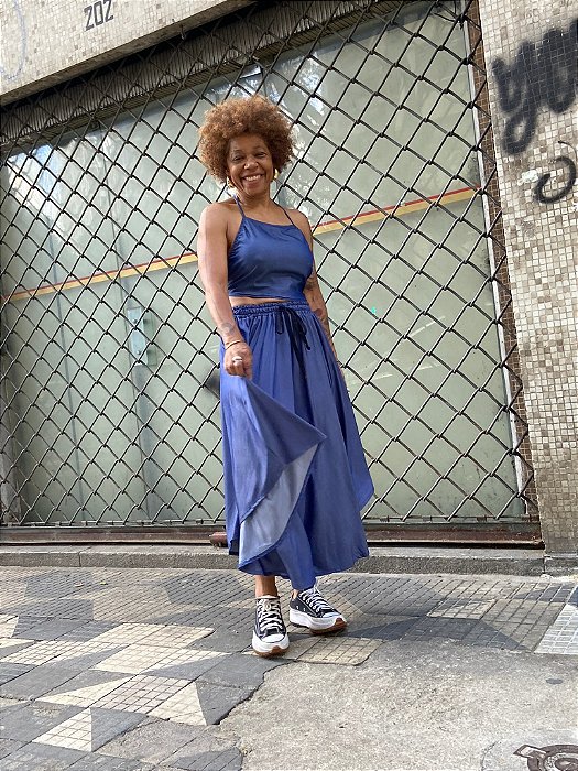 Saia Calça Mafalda -  Jeans