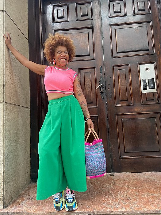 Calça Pantacourt Sisã - Verde