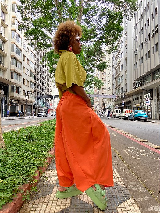 Calça Saruel Lucinda - Laranja