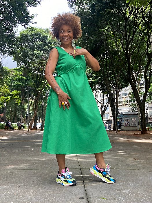 Vestido Bernadete- Verde