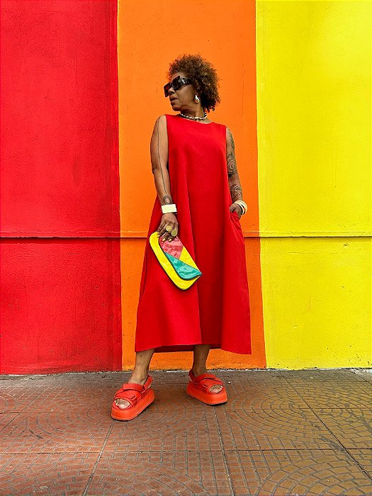 Vestido Alfazema - Vermelho