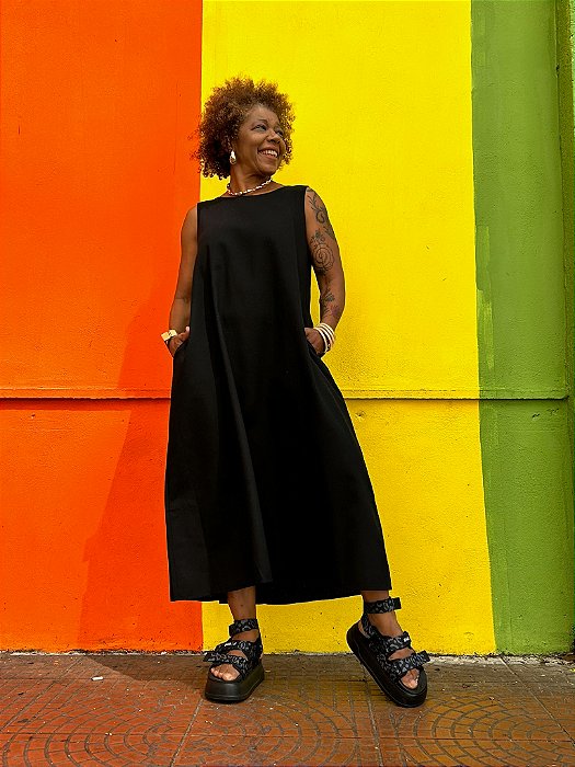 Vestido Alfazema - Preto