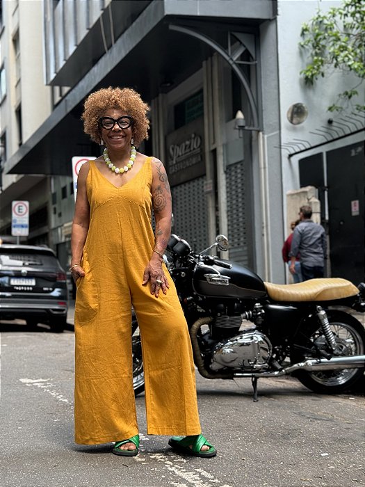 Macacão Afrodite - Mostarda