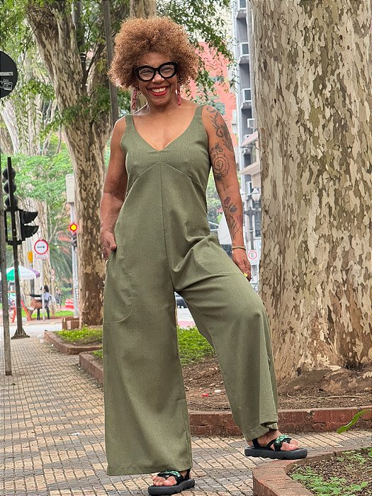 Macacão Afrodite - Verde Oliva