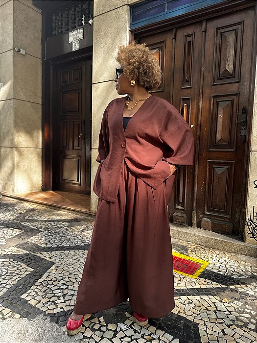 Kimono Grada - Marrom