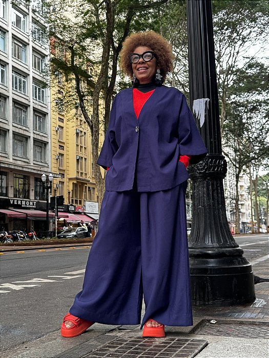 Kimono Grada - Azul marinho