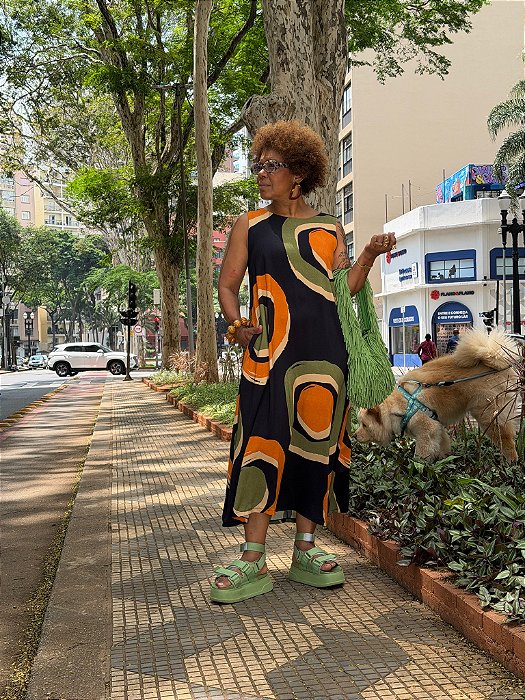 Vestido Alfazema - Estampado