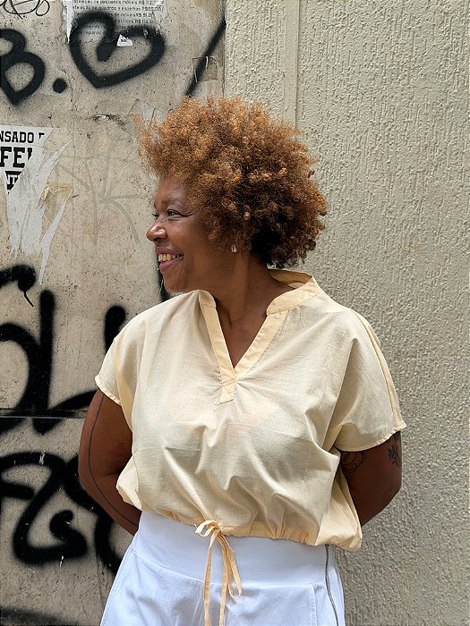 Blusa Elis - Amarelo Manteiga