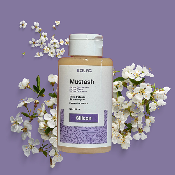 Gel Lubrificante e Hidratante de Massagem Corporal - Mustash Silicon