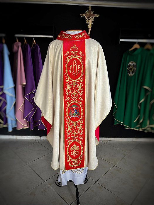 Casula personalizada com Brasão sacerdotal