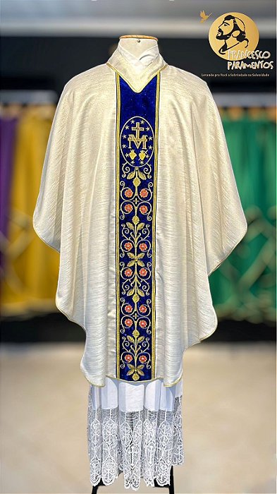 Casula semi-gótica Medalha Milagrosa