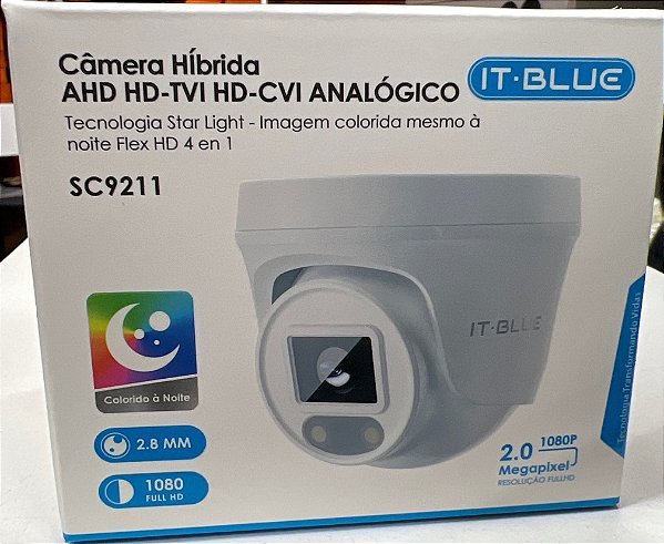 Câmera Hibrida 1080p Full Hd 2.0mp Infravermelho Sc-9211