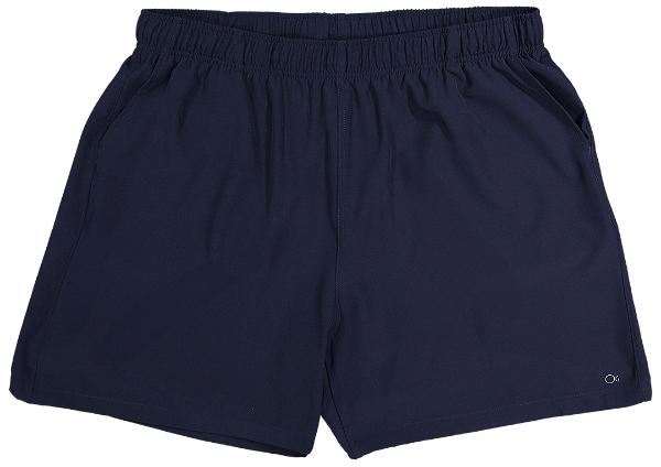 Bermuda Ogochi Boxer Tactel Plus Size Longa Azul Marinho: