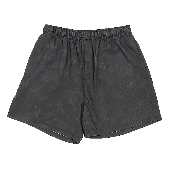 Bermuda Ogochi Boxer Tactel Plus Size Longa Folhas Tropicais