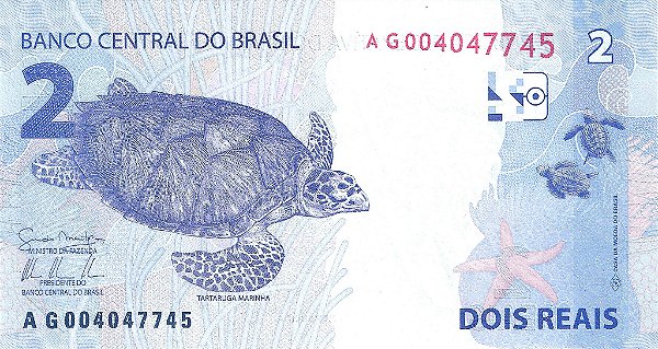 2 reais AG (Mantega e Tombini) FE