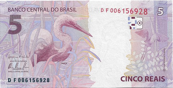 5 reais DF Meirelles e Alexandre Tombini