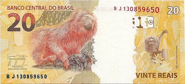 20 reais BJ (Mantega e Tombini) FE