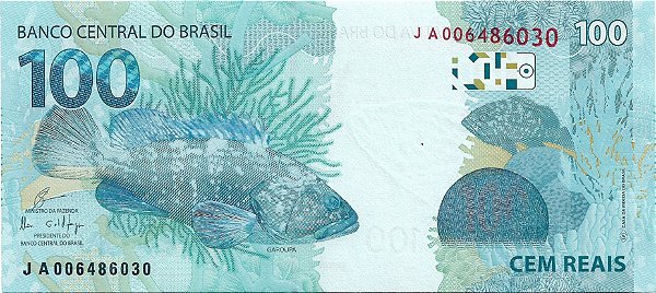 100 reais JA (Guardia e Goldfajn) FE