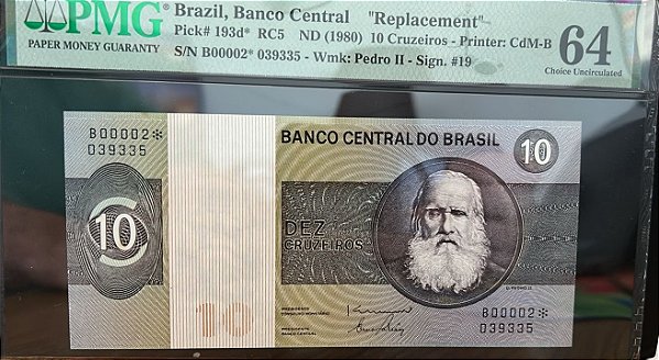 Cédula C140a FE - reposição com asterisco