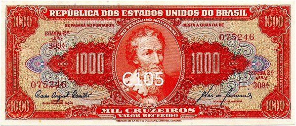 Cédulas de 1.000 cruzeiros – 1949 a 1963 – TLR