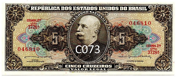 Cédulas de 5 cruzeiros – 1950 a 1964 – TLR