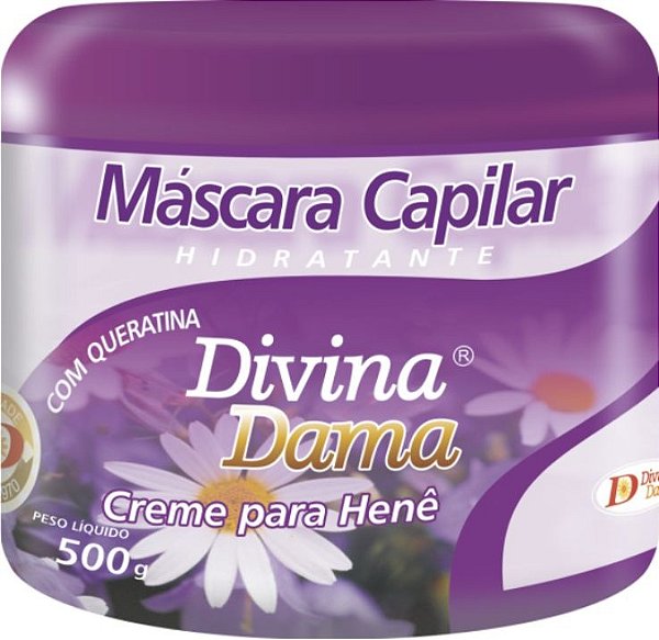 Divina Dama Creme Branco Hidratante para Henê 500g