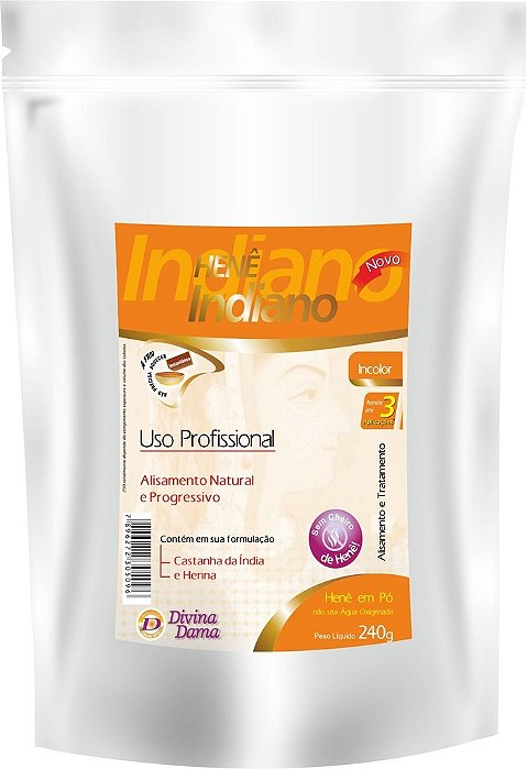 Indiano Henê Pó 240g Pouche Incolor