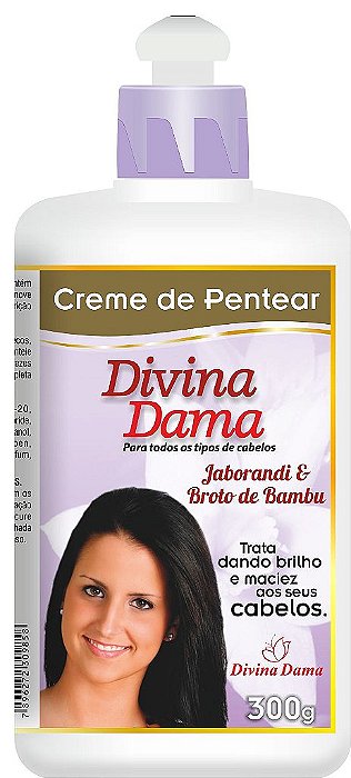 Divina Dama Creme de Pentear 300g - Jaborandi + Broto de Bambú