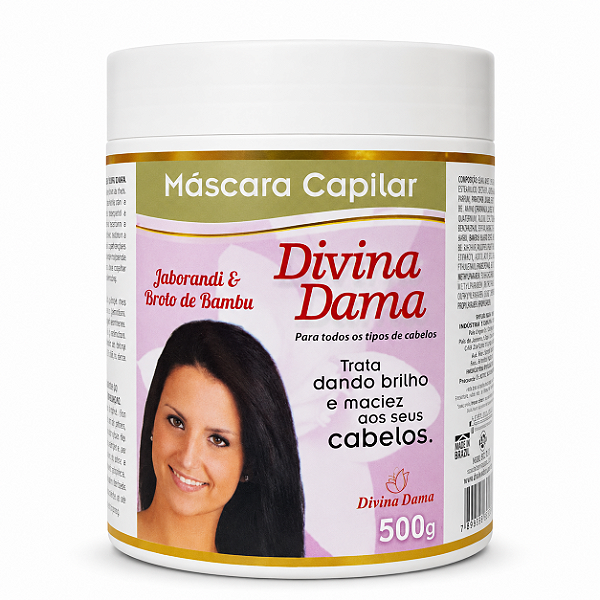 Máscara Capilar Divina Dama - Jaborandi & Broto de Bambu (500g)