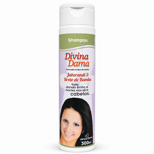 Divina Dama Shampoo 300ml - Jaborandi + Broto de Bambú