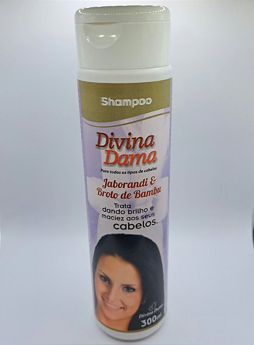 Divina Dama Shampoo 300ml -  Jaborandi + Broto de Bambú