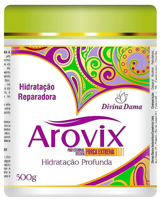 Arovix 500g Máscara Capilar Hidratação Reparadora