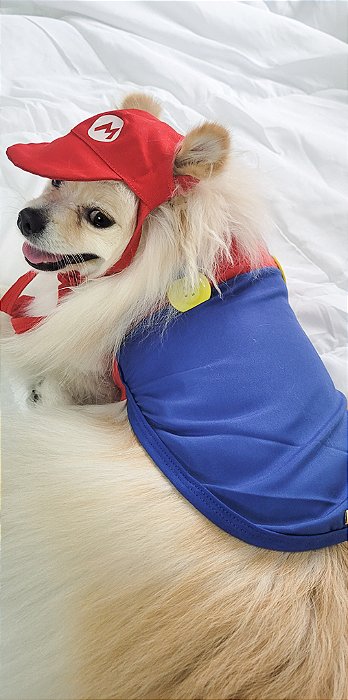 Roupa pet - Roupinha Pet Mario