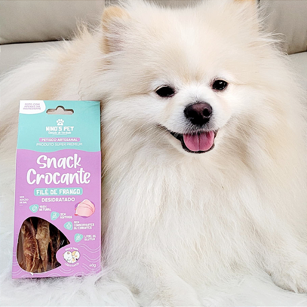 SNACK CROCANTE FILÉ DE FRANGO DESIDRATADO NINO'S PET