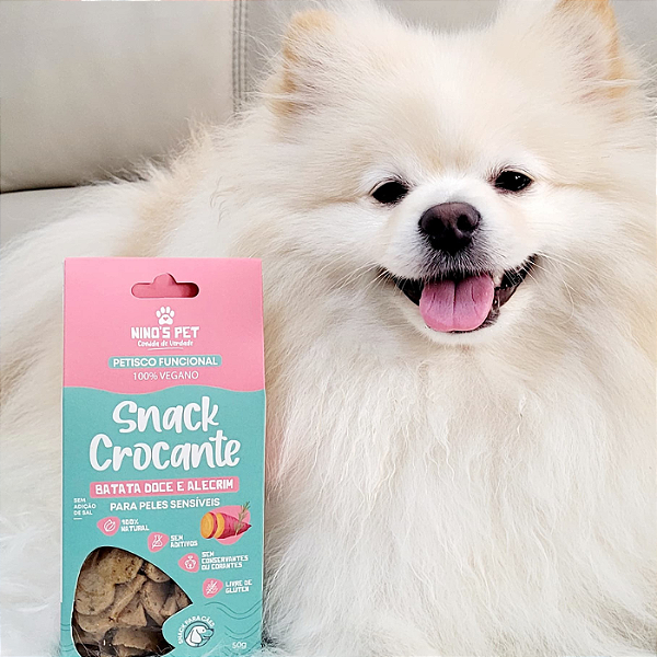 SNACK CROCANTE BATATA DOCE E ALECRIM PARA PELES SENSÍVEIS NINO'S PET