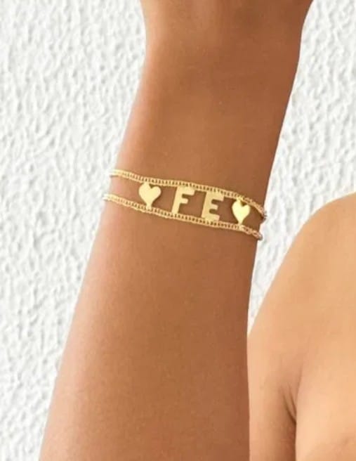 Pulseira Fé Folheado a Ouro