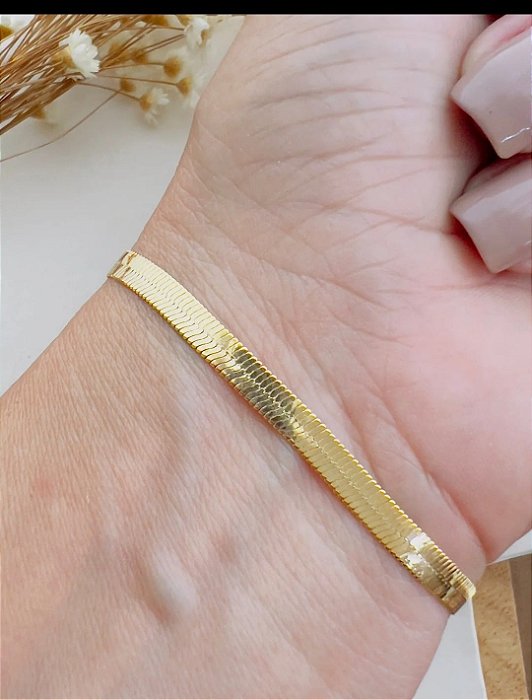 Pulseira Folheada a Ouro