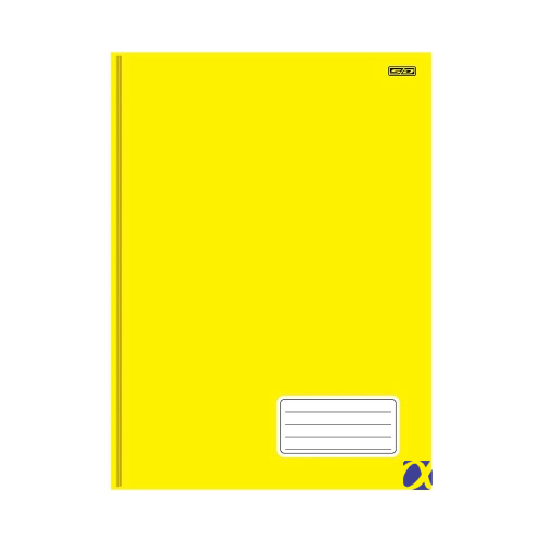 Caderno Brochura Amarelo com pauta 96 folhas