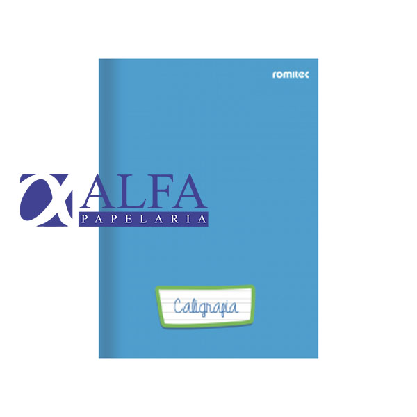 Caderno Brochura Caligrafia - 96 folhas - Azul