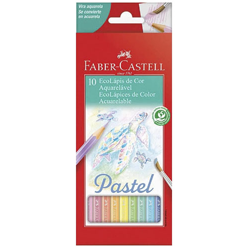 Lápis de Cor Aquarelável  Faber Castell 10cores
